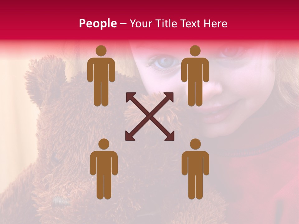 Portrait Of A Girl On A Yellow Background PowerPoint Template