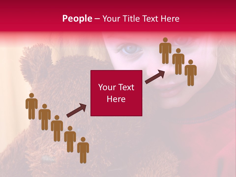 Portrait Of A Girl On A Yellow Background PowerPoint Template