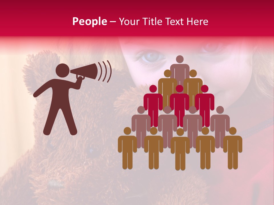 Portrait Of A Girl On A Yellow Background PowerPoint Template