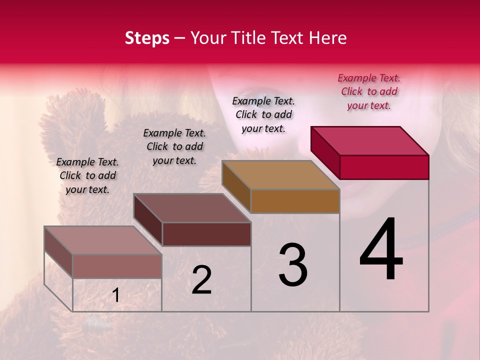 Portrait Of A Girl On A Yellow Background PowerPoint Template