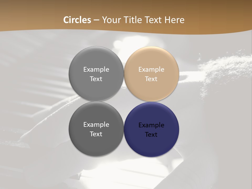 A Person Playing A Piano With A Ring On Their Finger PowerPoint Template