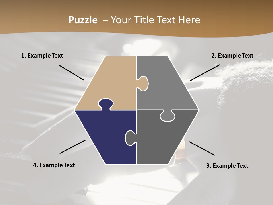 A Person Playing A Piano With A Ring On Their Finger PowerPoint Template