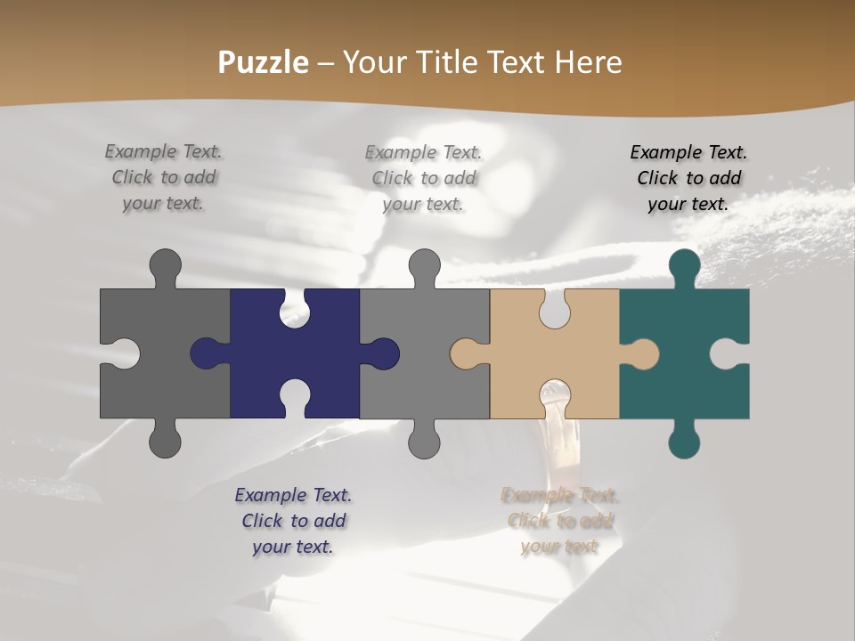 A Person Playing A Piano With A Ring On Their Finger PowerPoint Template