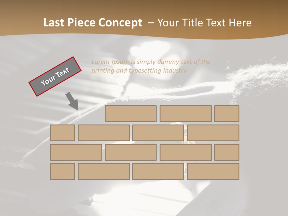 A Person Playing A Piano With A Ring On Their Finger PowerPoint Template