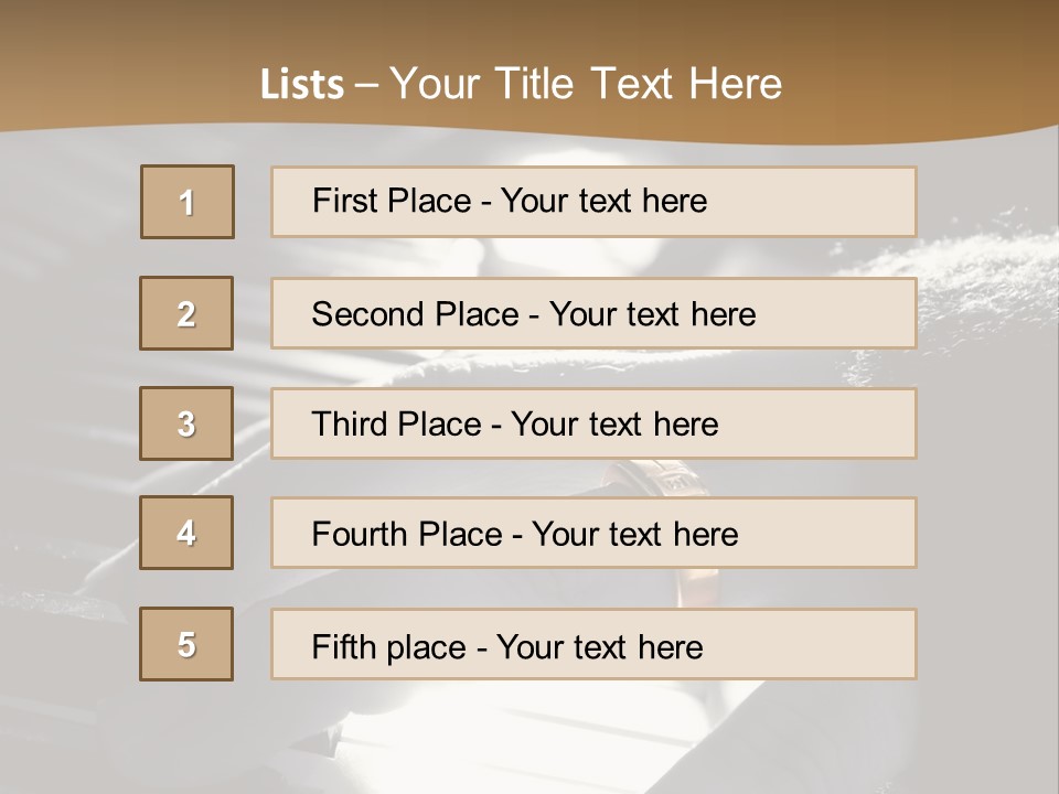 A Person Playing A Piano With A Ring On Their Finger PowerPoint Template