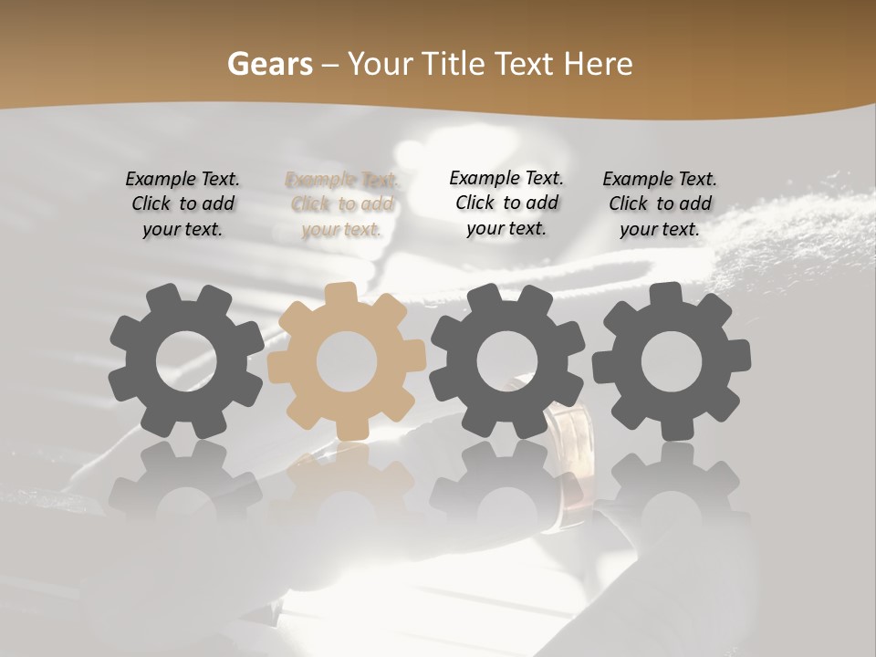 A Person Playing A Piano With A Ring On Their Finger PowerPoint Template