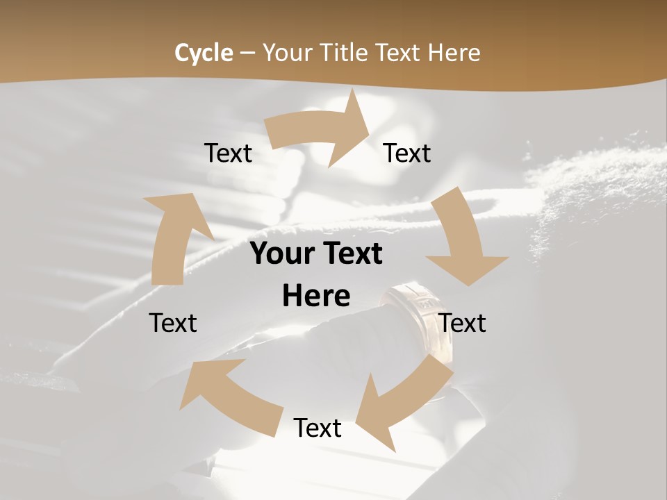 A Person Playing A Piano With A Ring On Their Finger PowerPoint Template