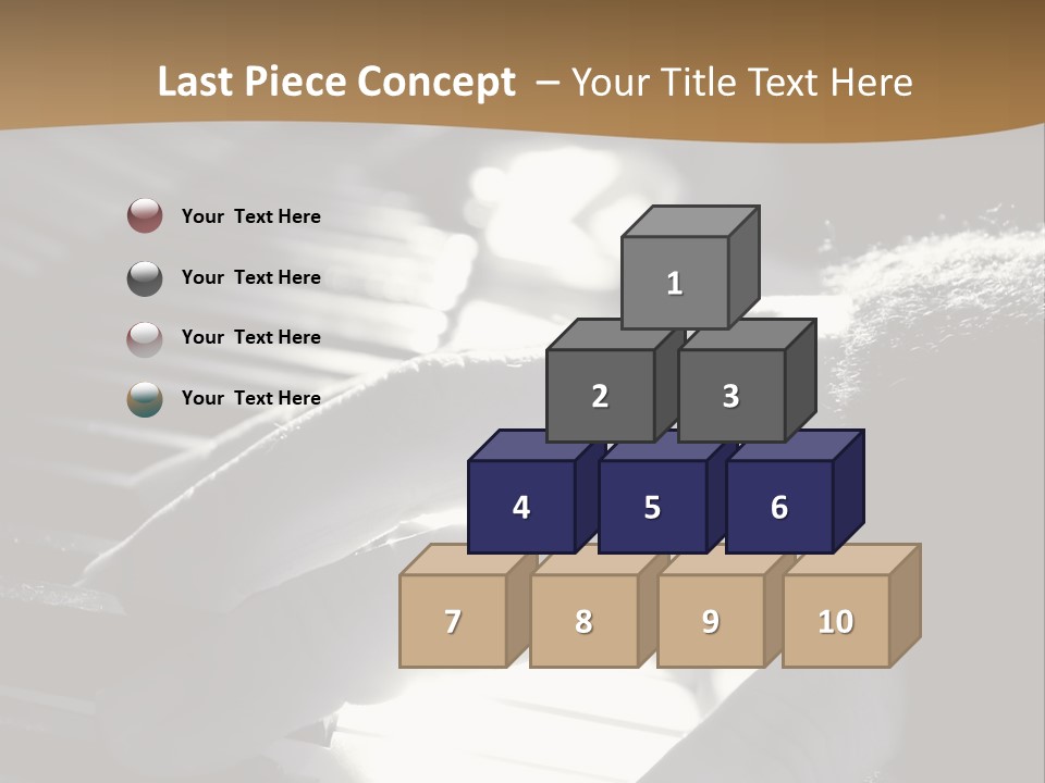 A Person Playing A Piano With A Ring On Their Finger PowerPoint Template