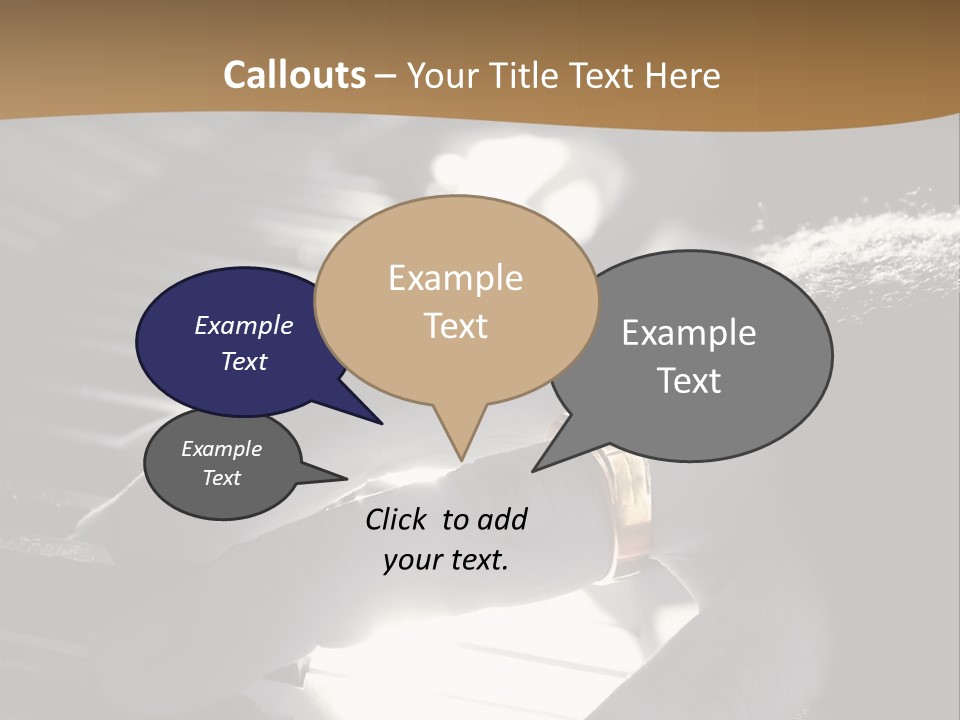 A Person Playing A Piano With A Ring On Their Finger PowerPoint Template