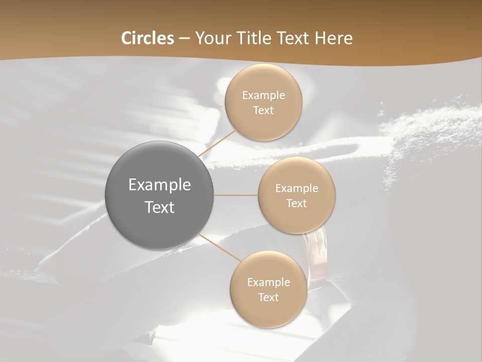A Person Playing A Piano With A Ring On Their Finger PowerPoint Template