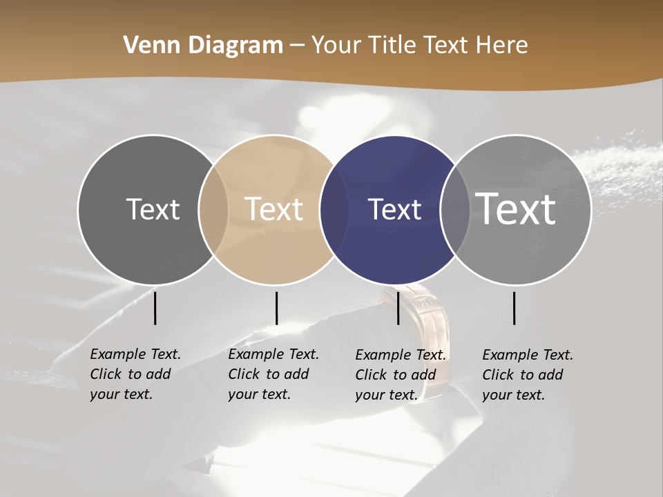 A Person Playing A Piano With A Ring On Their Finger PowerPoint Template