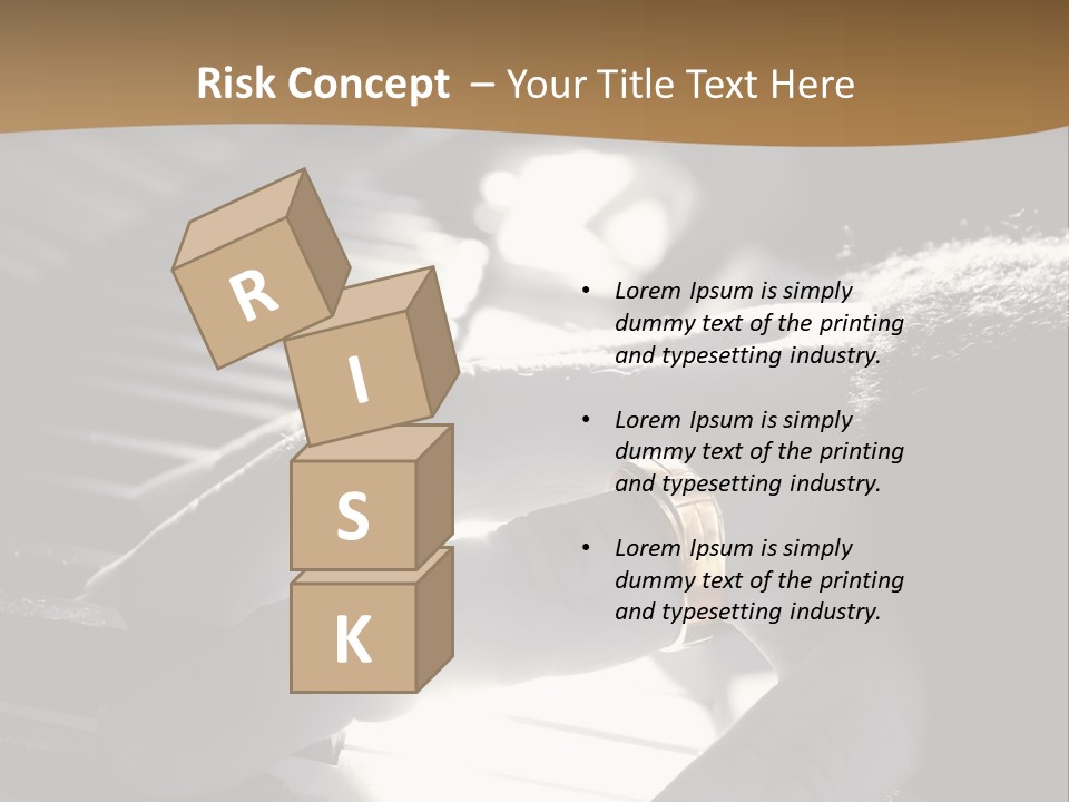 A Person Playing A Piano With A Ring On Their Finger PowerPoint Template