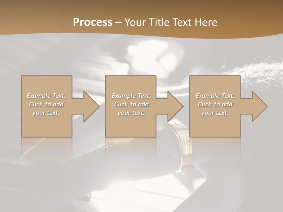 A Person Playing A Piano With A Ring On Their Finger PowerPoint Template