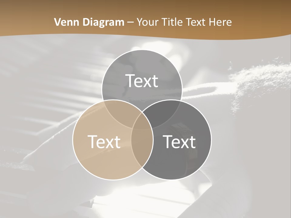 A Person Playing A Piano With A Ring On Their Finger PowerPoint Template