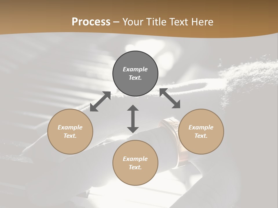A Person Playing A Piano With A Ring On Their Finger PowerPoint Template