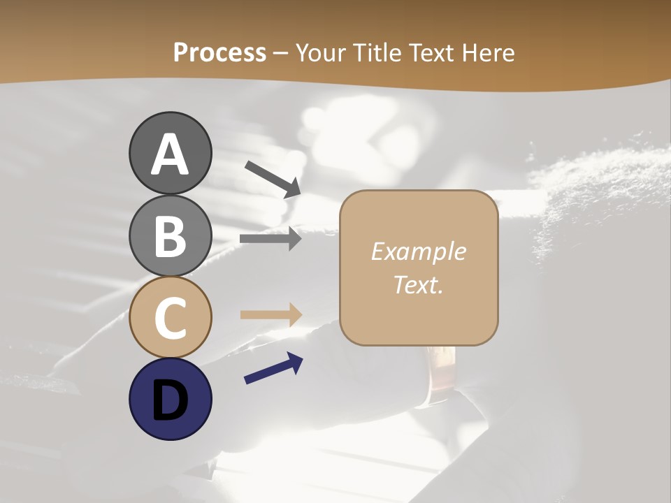 A Person Playing A Piano With A Ring On Their Finger PowerPoint Template