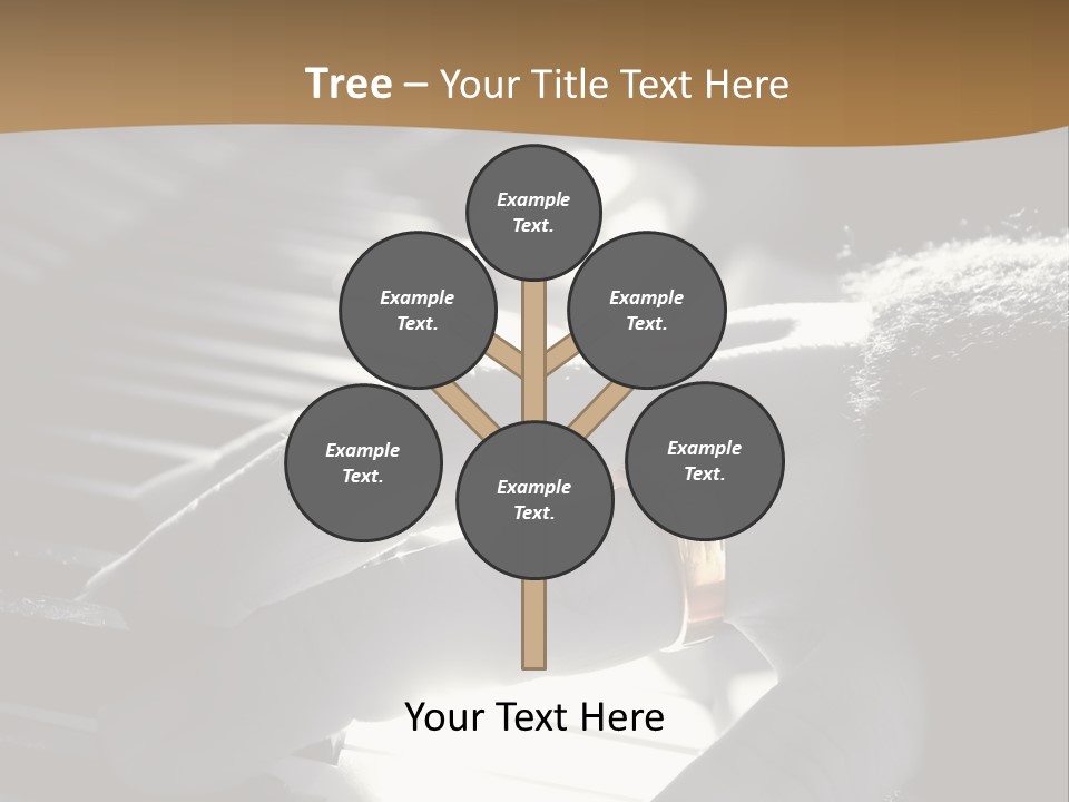 A Person Playing A Piano With A Ring On Their Finger PowerPoint Template