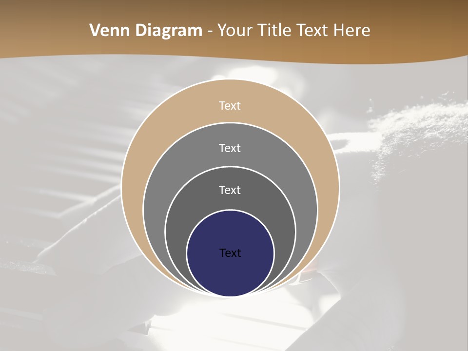A Person Playing A Piano With A Ring On Their Finger PowerPoint Template