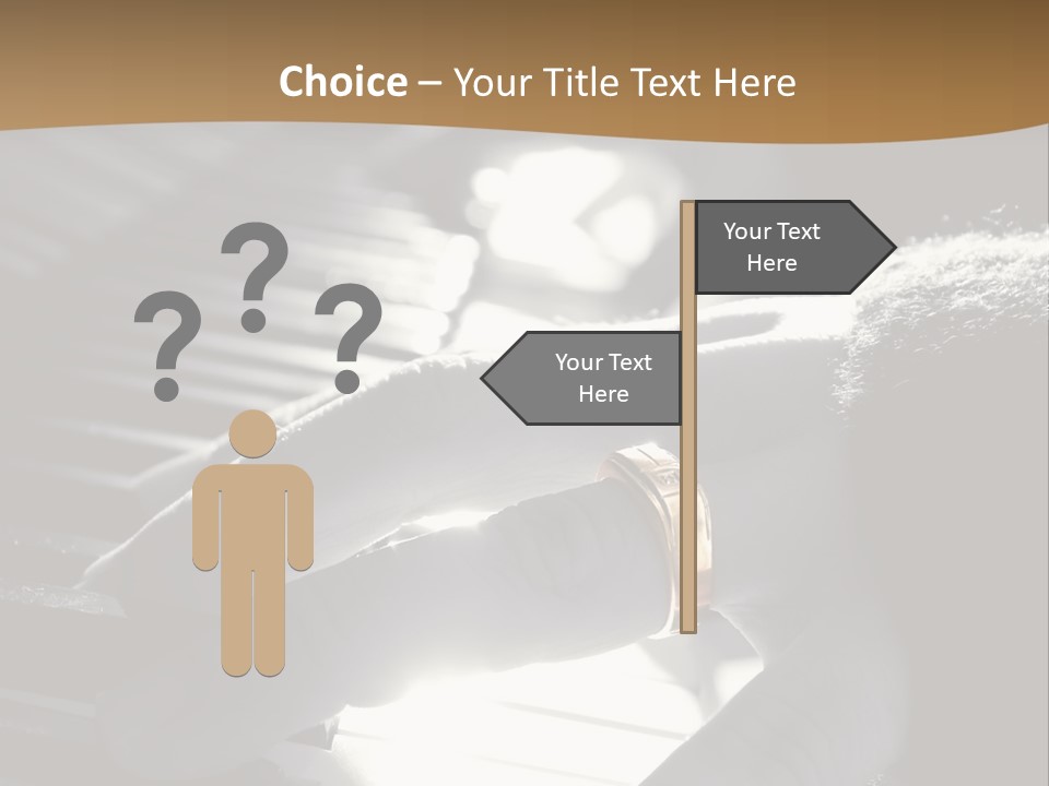 A Person Playing A Piano With A Ring On Their Finger PowerPoint Template