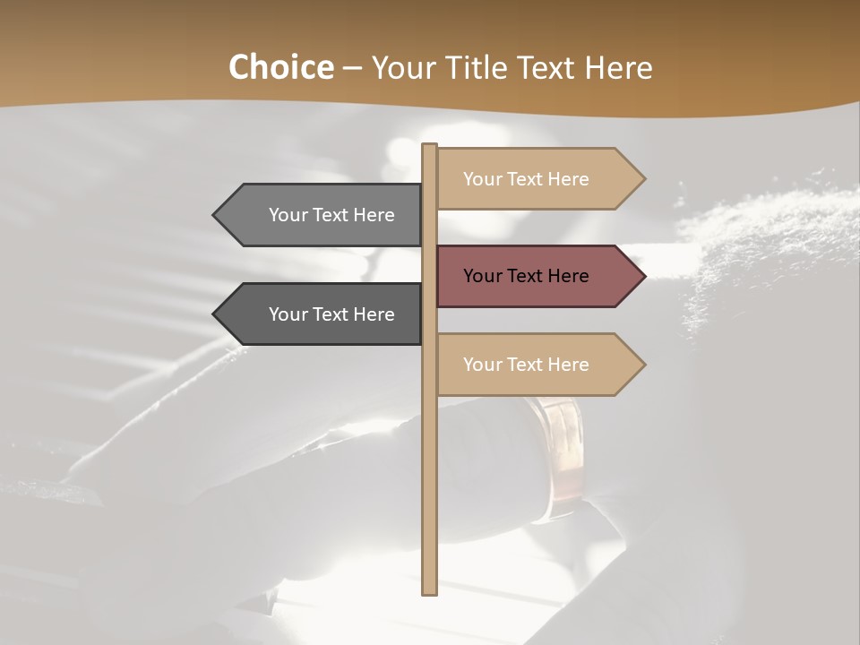 A Person Playing A Piano With A Ring On Their Finger PowerPoint Template