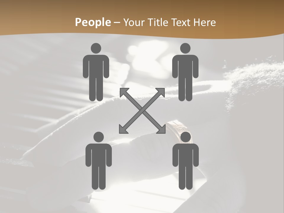 A Person Playing A Piano With A Ring On Their Finger PowerPoint Template