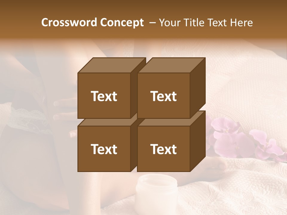 Body Care - Body Creme Application - Health And Beauty PowerPoint Template