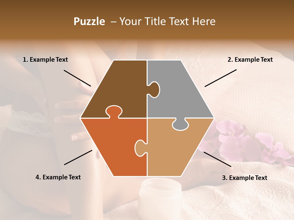 Body Care - Body Creme Application - Health And Beauty PowerPoint Template