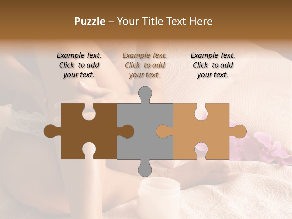 Body Care - Body Creme Application - Health And Beauty PowerPoint Template