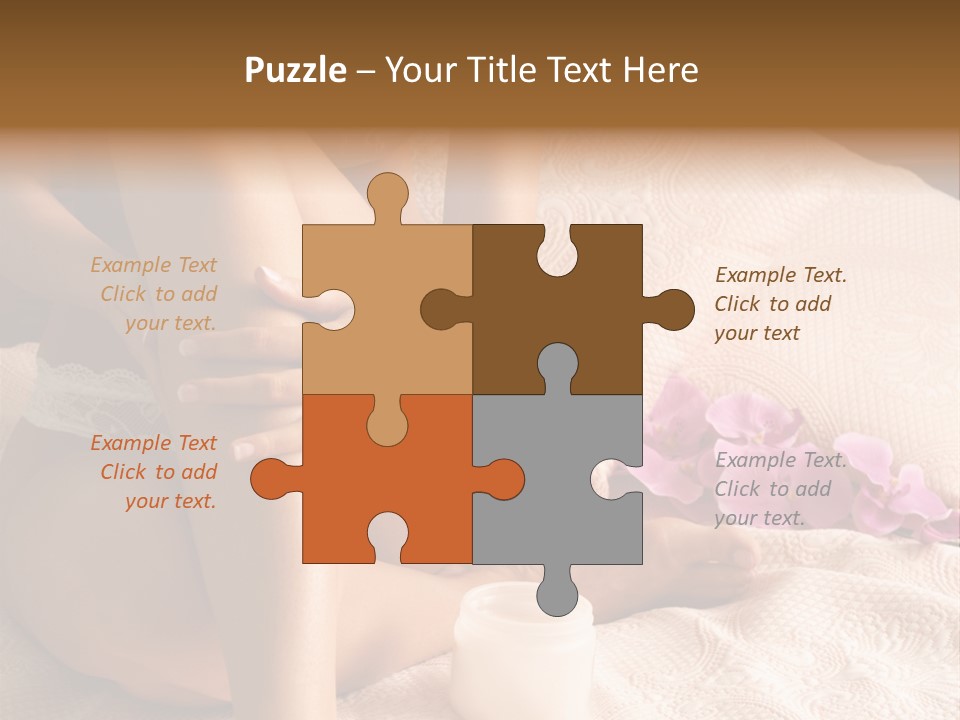 Body Care - Body Creme Application - Health And Beauty PowerPoint Template