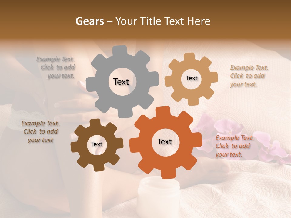 Body Care - Body Creme Application - Health And Beauty PowerPoint Template