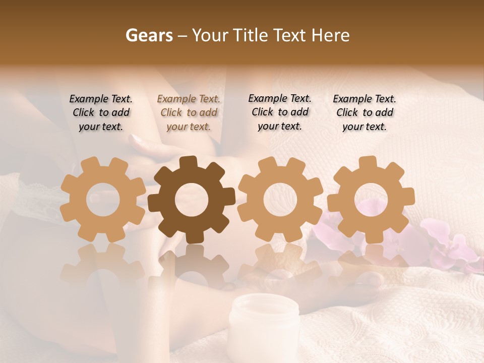 Body Care - Body Creme Application - Health And Beauty PowerPoint Template