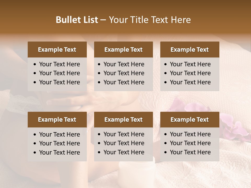 Body Care - Body Creme Application - Health And Beauty PowerPoint Template