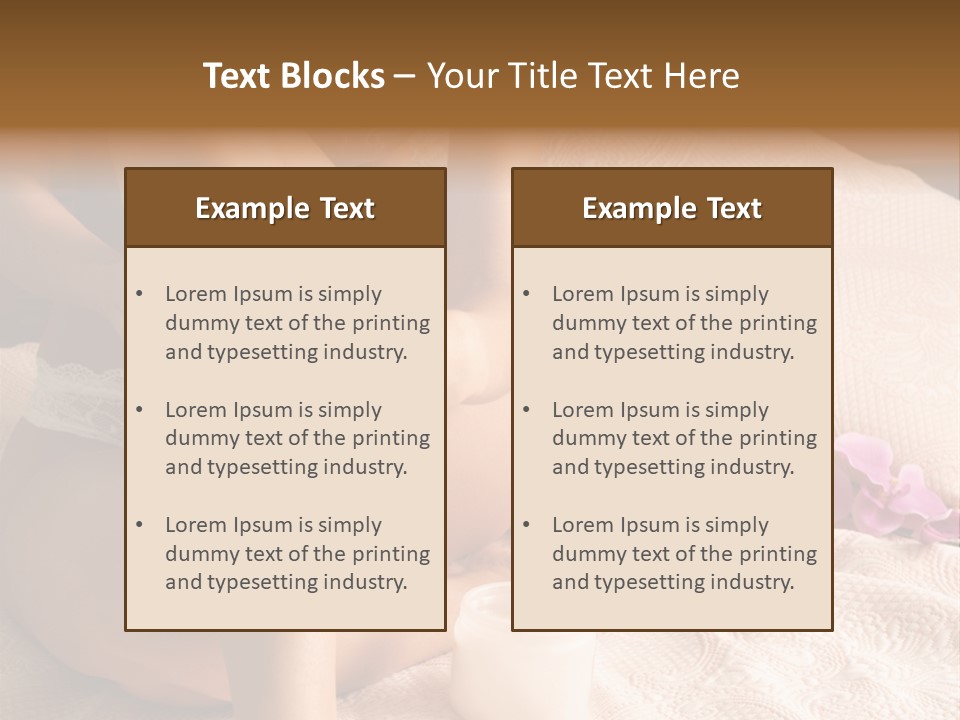 Body Care - Body Creme Application - Health And Beauty PowerPoint Template