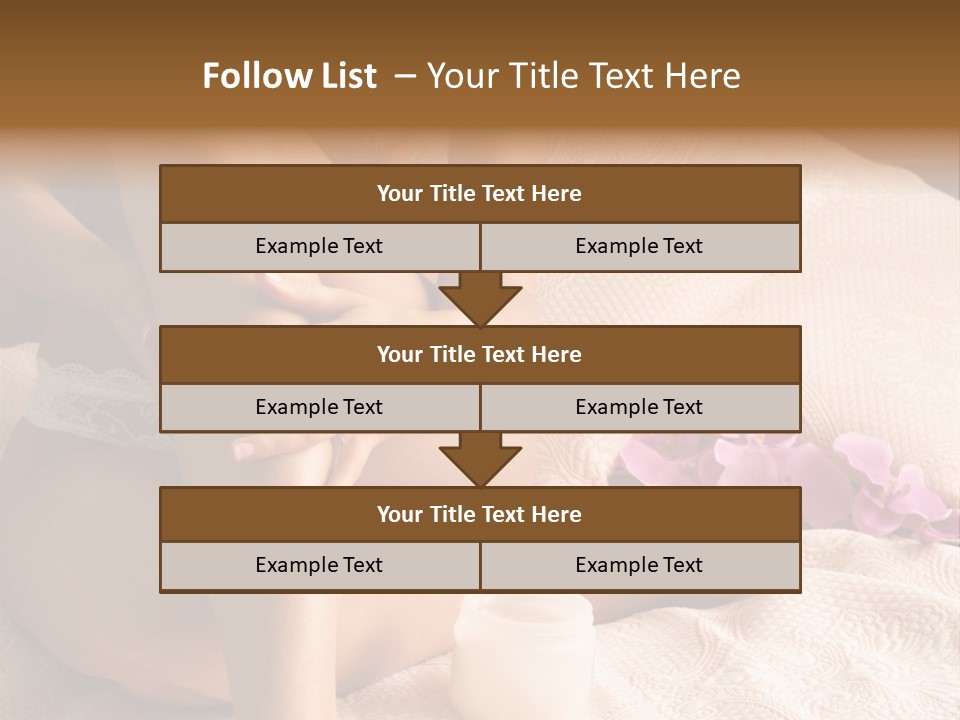 Body Care - Body Creme Application - Health And Beauty PowerPoint Template