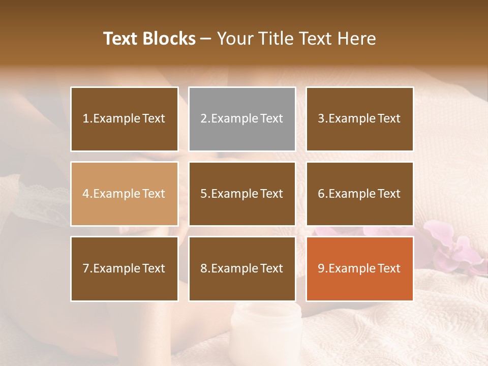 Body Care - Body Creme Application - Health And Beauty PowerPoint Template