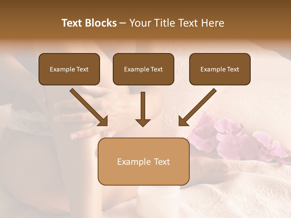 Body Care - Body Creme Application - Health And Beauty PowerPoint Template