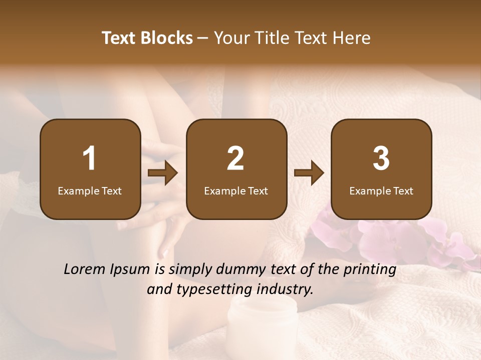 Body Care - Body Creme Application - Health And Beauty PowerPoint Template