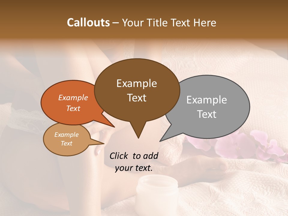 Body Care - Body Creme Application - Health And Beauty PowerPoint Template