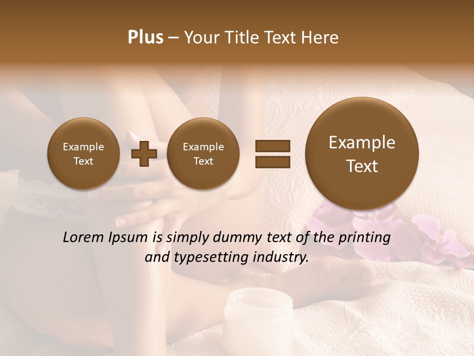 Body Care - Body Creme Application - Health And Beauty PowerPoint Template