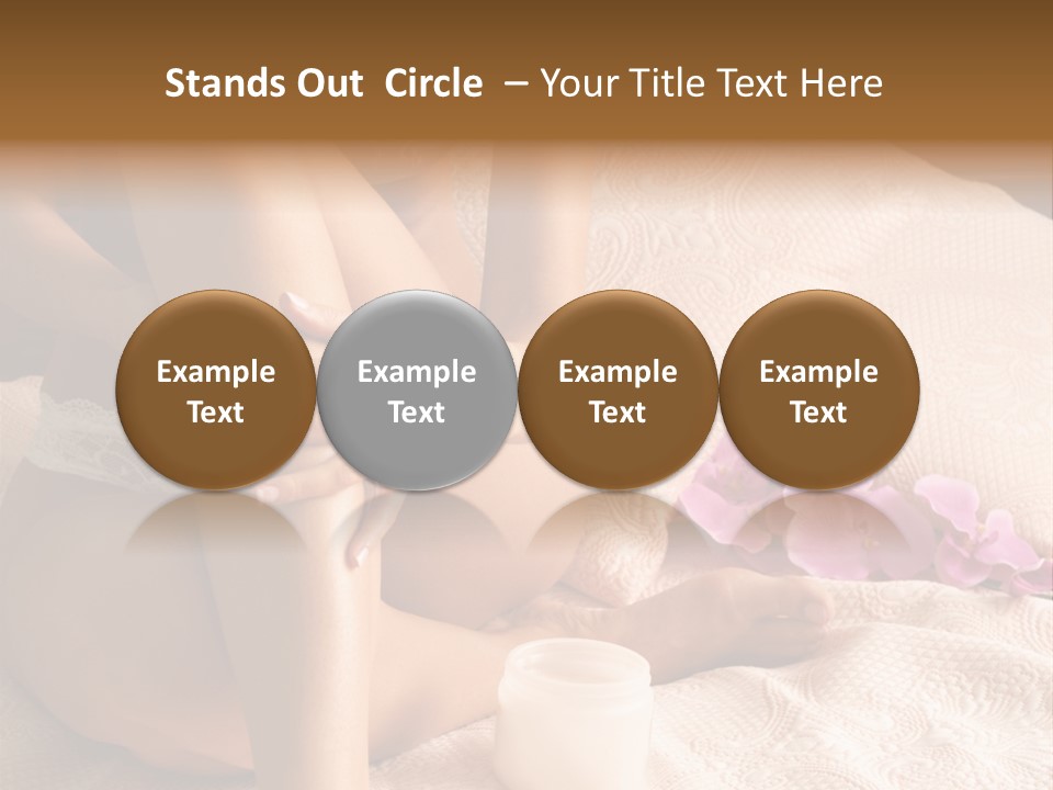 Body Care - Body Creme Application - Health And Beauty PowerPoint Template