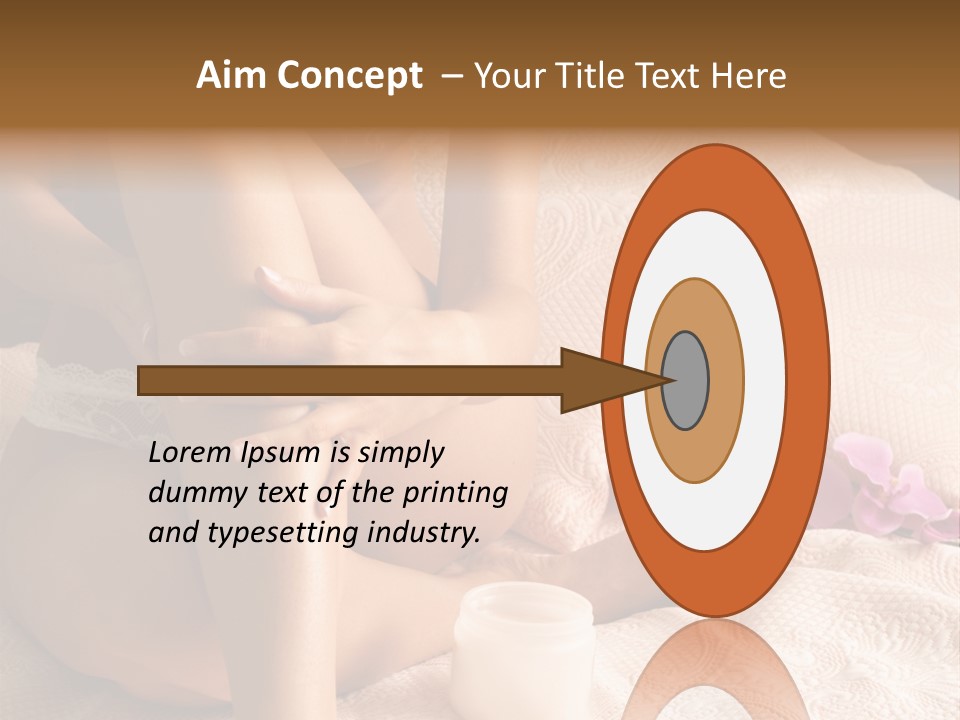 Body Care - Body Creme Application - Health And Beauty PowerPoint Template