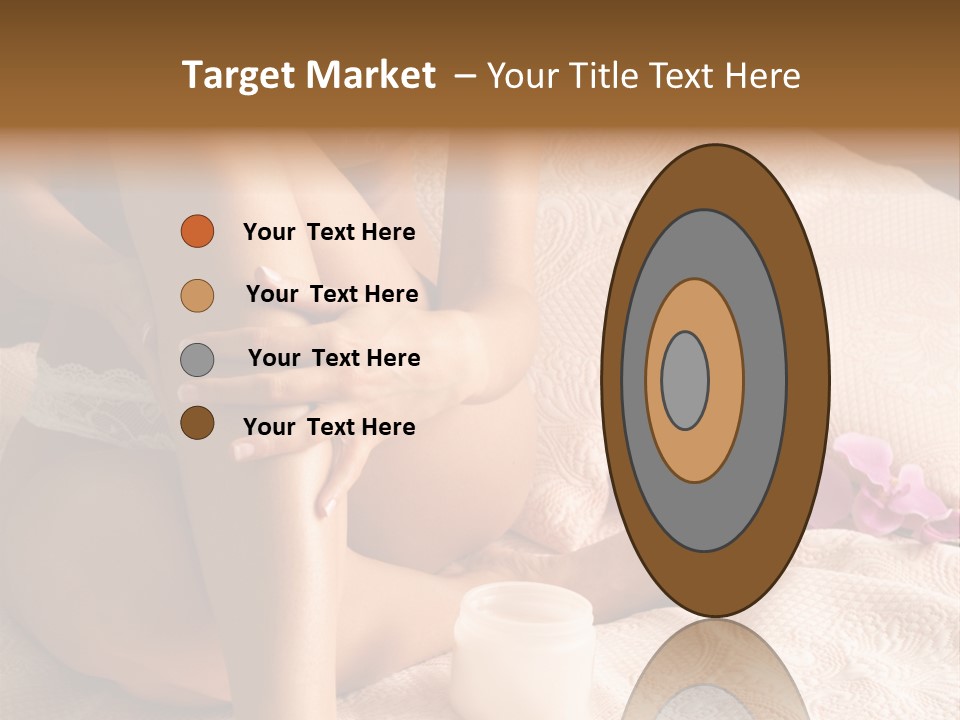 Body Care - Body Creme Application - Health And Beauty PowerPoint Template