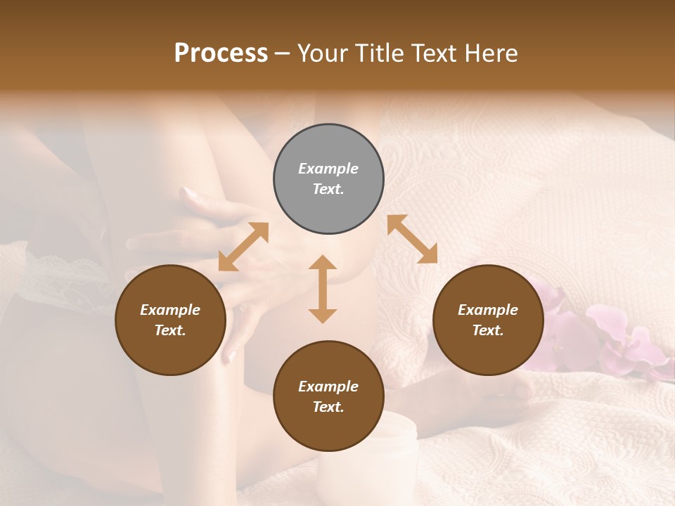 Body Care - Body Creme Application - Health And Beauty PowerPoint Template
