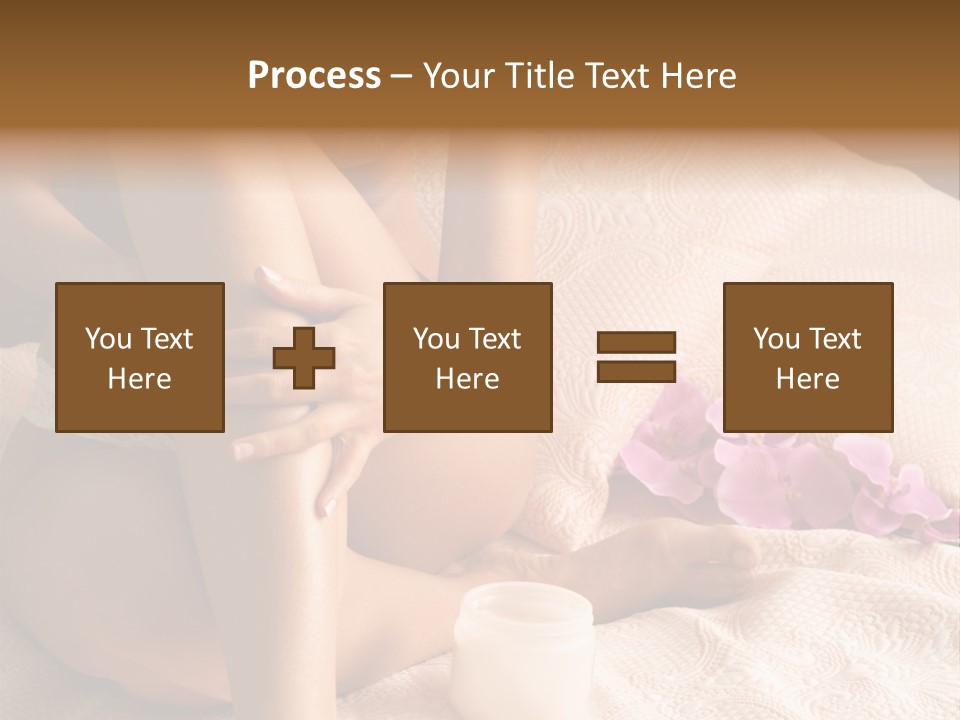 Body Care - Body Creme Application - Health And Beauty PowerPoint Template