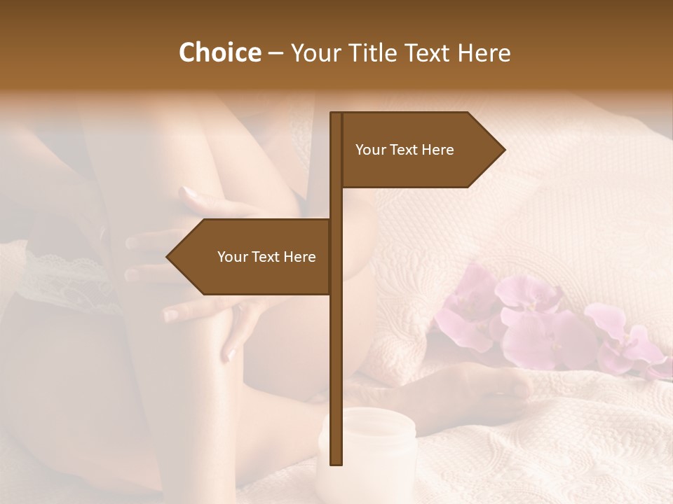 Body Care - Body Creme Application - Health And Beauty PowerPoint Template
