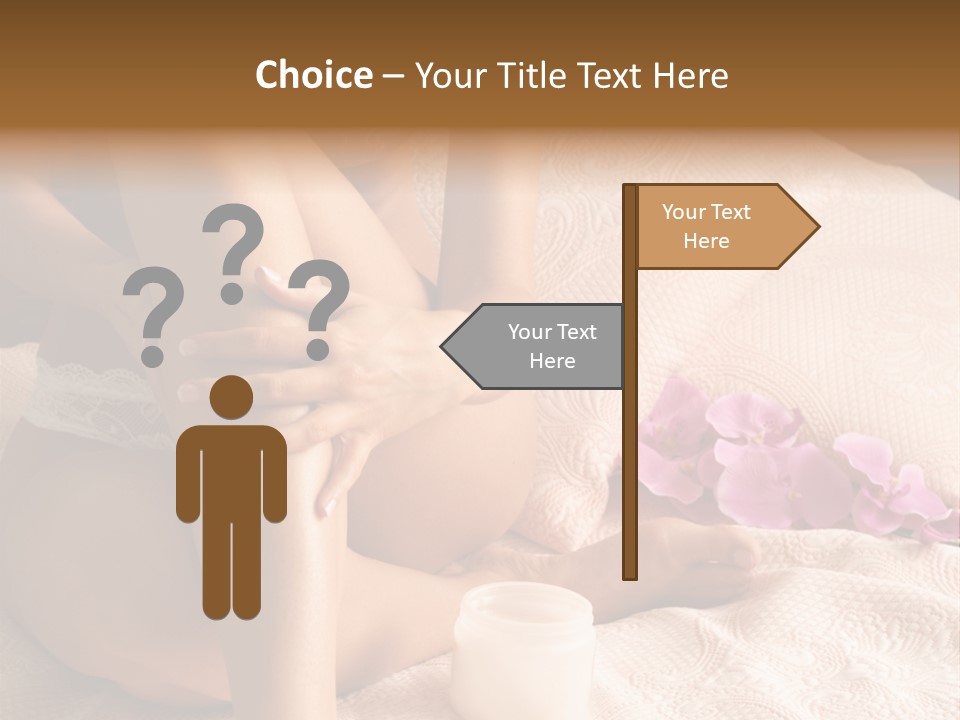 Body Care - Body Creme Application - Health And Beauty PowerPoint Template