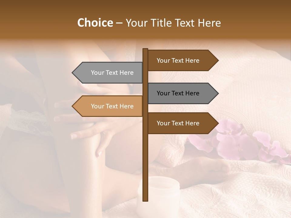 Body Care - Body Creme Application - Health And Beauty PowerPoint Template