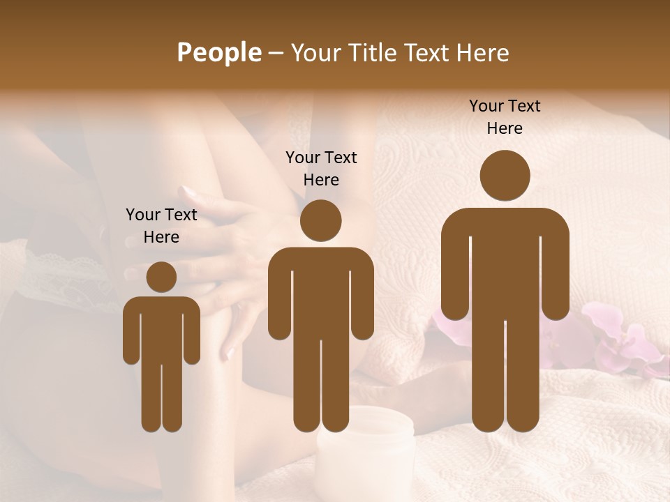 Body Care - Body Creme Application - Health And Beauty PowerPoint Template