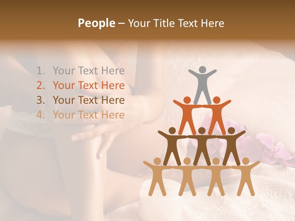 Body Care - Body Creme Application - Health And Beauty PowerPoint Template