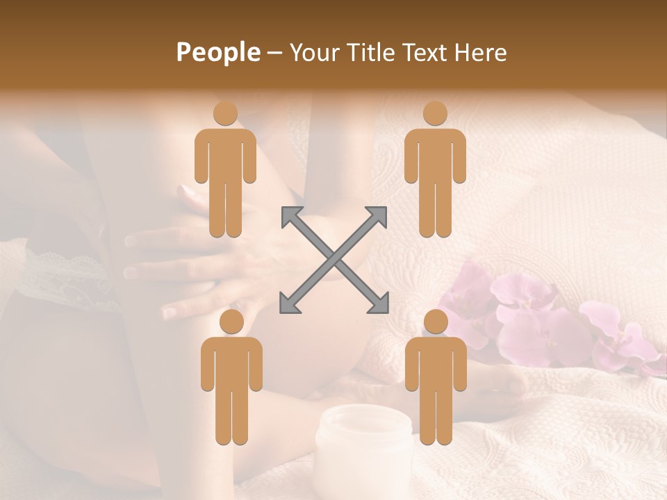 Body Care - Body Creme Application - Health And Beauty PowerPoint Template